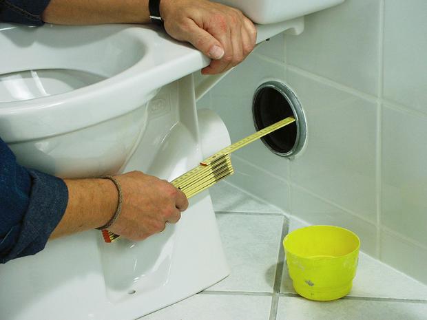 WC Spülrohr/Kunstoff für die Unterputz Montage 