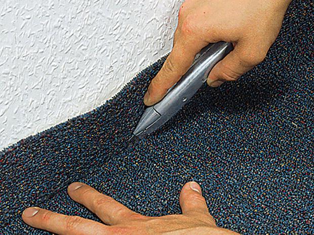 Teppich herunterklappen Werkzeug-Teppich & Boden Montage 