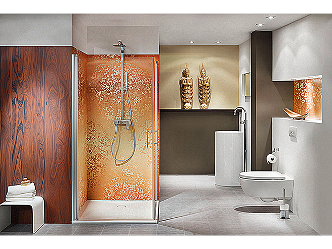 BAUHAUS BÄDERWELT Modernes Bad: Einheitliche Farbgestaltung des Badambientes 