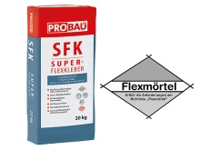 Ratgeber Fliesenkleber und Fugenmörtel: Probau SFK Super-Flexkleber mit Flexmörtel-Raute