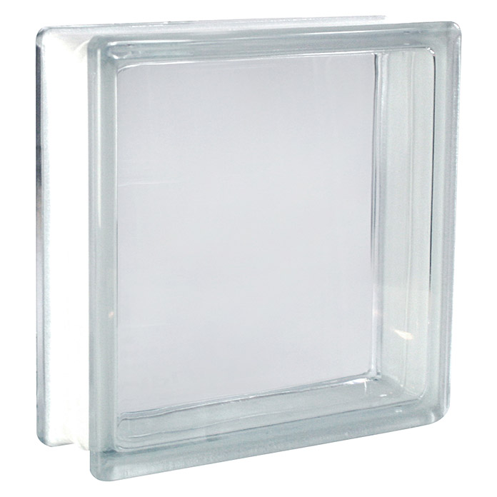 Abschlussprofil für 8cm Glasbausteine Glasstein in Aluminium weiß in 2,50m