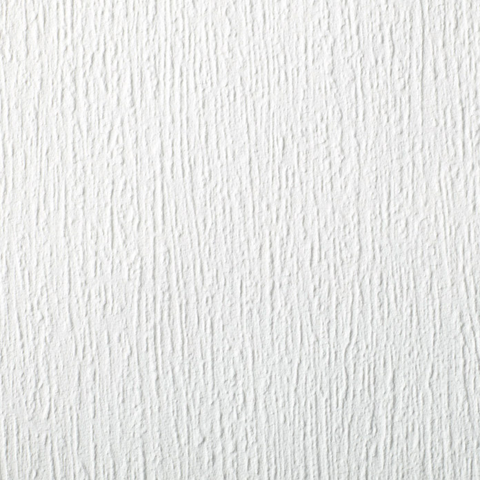 Rasch Vliestapete (Weiß, Uni, Feine Längsstruktur, 10,05 x 0,53 m