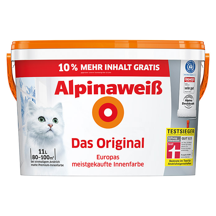 Alpina Alpinaweiß Wandfarbe Das Original (11 l, Matt) | BAUHAUS