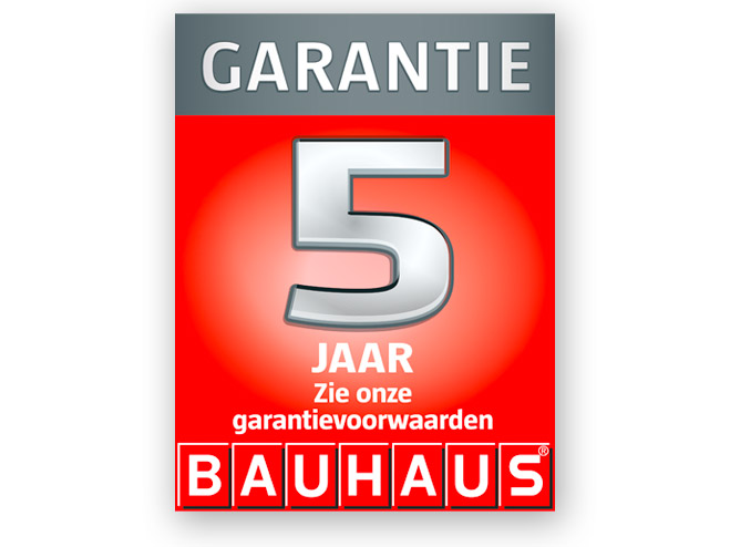 5 jaar BAUHAUS garantie