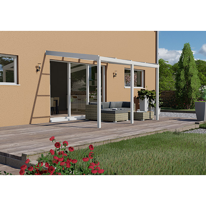 Terrassenüberdachung Special Edition mit Schiebedach 4 x 3.5 m