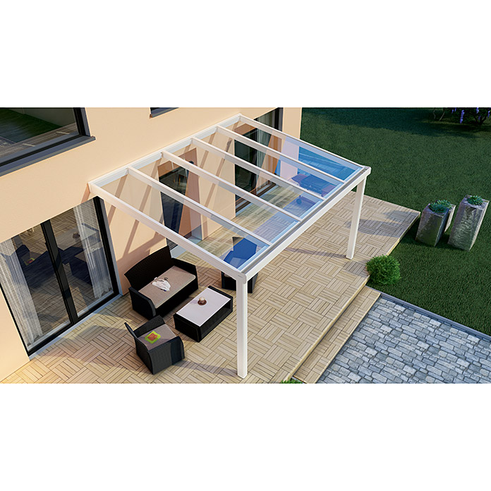 Terrassenüberdachung Special Edition 4 x 3 m VSG klar