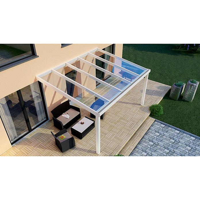 Terrassenüberdachung Special Edition 4 x 3.5 m VSG klar