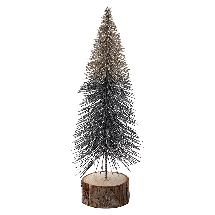 SALE 25 % Holz Weiß gekalkt H: 18 cm 2 x großer Tannenbaum,Weihnachtsbaum